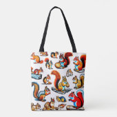 Kanadische Eichhörnchen und Chipmunks-Design Tasche (Rückseite)