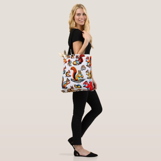 Kanadische Eichhörnchen und Chipmunks-Design Tasche (Am Model)