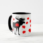 Kanadische Elch-Tasse Tasse (Vorderseite Links)