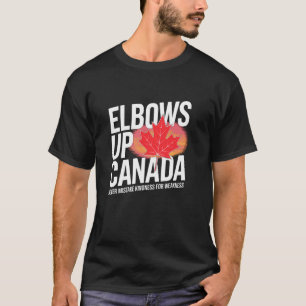 Kanadische Ellenbogen hoch Kanada Verwechsle Freun T-Shirt