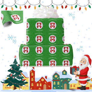 Kanadische Engel-Weihnachtsflagge personalisiert Geschenkpapier