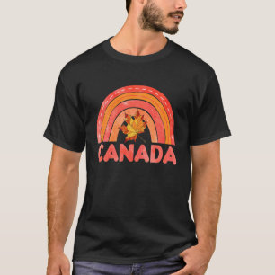 Kanadische Fahne Niedlich Rainbow Maple Blätter Ca T-Shirt
