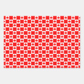 Kanadische Fahne - Papierblätter Geschenkpapier Set (Vorderseite)