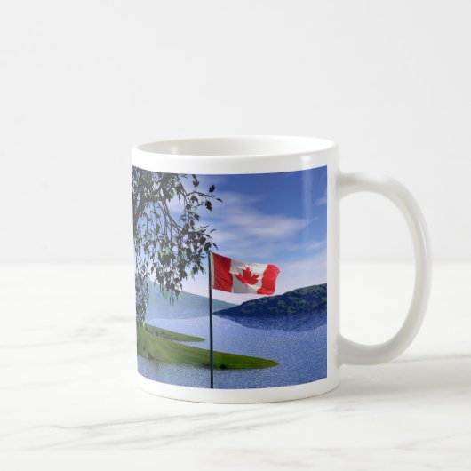 Kanadische Farben Kaffeetasse (Rechts)