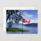 Kanadische Farben Postkarte (Vorne/Hinten)