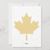 kanadische Ferienwohnungskarte Feiertagskarte (Rückseite)