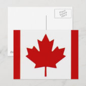 Kanadische Flag-Postkarte Postkarte (Vorne/Hinten)