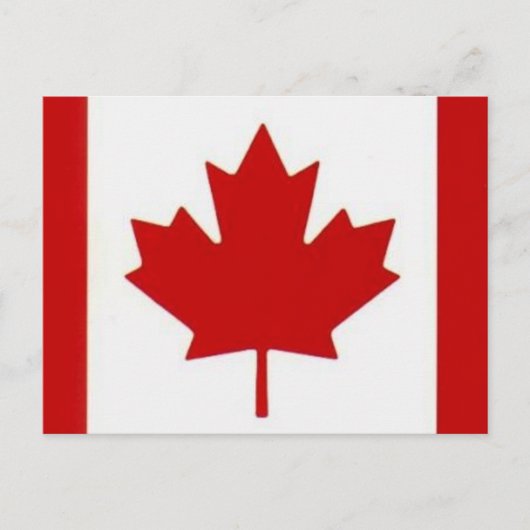 Kanadische Flag-Postkarte Postkarte (Vorderseite)