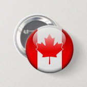 Kanadische Flagge 2,0 Button (Vorne & Hinten)
