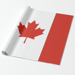 Kanadische Flagge (Ahornblatt) (Kanada) Geschenkpapier
