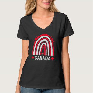 Kanadische Flagge Ahornblättriger Regenbogen Kanad T-Shirt