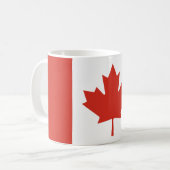 Kanadische Flagge (Ahornleaf) (Kanada) Kaffeetasse (Vorderseite Links)