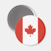 Kanadische Flagge (Ahornleaf) (Kanada) Magnet (Vorderseite/Rückseite)