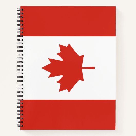 Kanadische Flagge (Ahornleaf) (Kanada) Notizblock (Vorderseite)