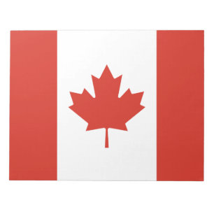 Kanadische Flagge (Ahornleaf) (Kanada) Notizblock