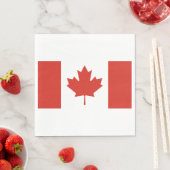 Kanadische Flagge (Ahornleaf) (Kanada) Serviette (Beispiel)
