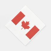 Kanadische Flagge (Ahornleaf) (Kanada) Serviette (Ecke)