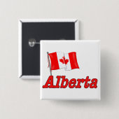 Kanadische Flagge - Alberta Button (Vorne & Hinten)