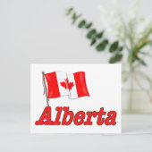 Kanadische Flagge - Alberta Postkarte (Stehend Vorderseite)