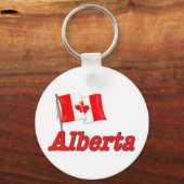 Kanadische Flagge - Alberta Schlüsselanhänger (Vorderseite)