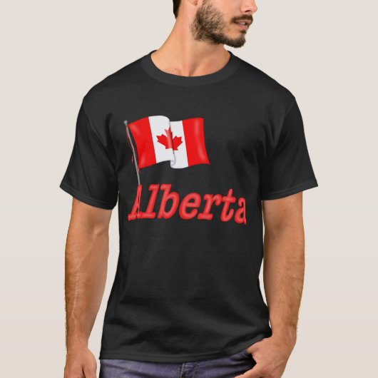 Kanadische Flagge - Alberta T-Shirt (Vorderseite)