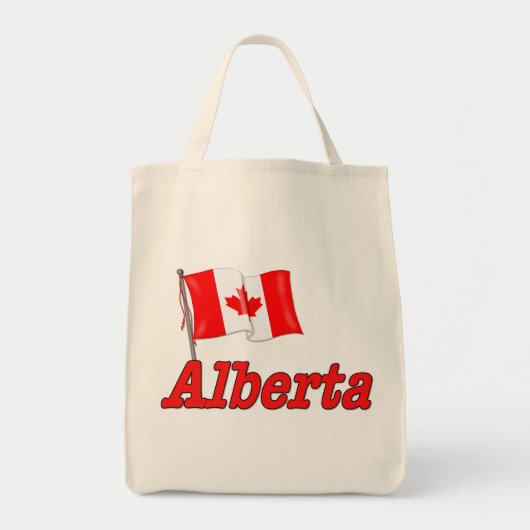Kanadische Flagge - Alberta Tragetasche (Vorne)