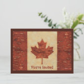 Kanadische Flagge an der Binnenbrauenbrücke Einladung (Stehend Vorderseite)