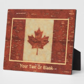 Kanadische Flagge an der Binnenbrauenbrücke Fotoplatte (Seite)