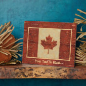 Kanadische Flagge an der Binnenbrauenbrücke Fotoplatte (Seite)