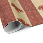 Kanadische Flagge an der Binnenbrauenbrücke Geschenkpapier (Rolleneckpunkt)