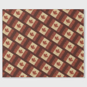 Kanadische Flagge an der Binnenbrauenbrücke Geschenkpapier (Flach)