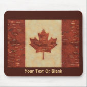 Kanadische Flagge an der Binnenbrauenbrücke Mousepad (Vorne)