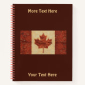 Kanadische Flagge an der Binnenbrauenbrücke Notizblock (Vorderseite)