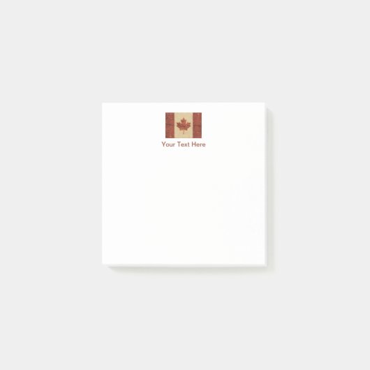 Kanadische Flagge an der Binnenbrauenbrücke Post-it Klebezettel (Vorderseite)