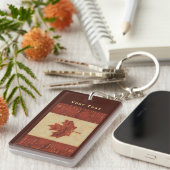 Kanadische Flagge an der Binnenbrauenbrücke Schlüsselanhänger (Vorderseite rechts)