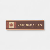 Kanadische Flagge an der Binnenbrauenbrücke Türschild (Vorderseite )