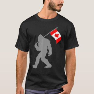 Kanadische Flagge auf kanadischer Flagge T-Shirt