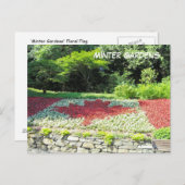 Kanadische Flagge - Blume Postkarte (Vorne/Hinten)