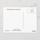 Kanadische Flagge - Blume Postkarte (Rückseite)