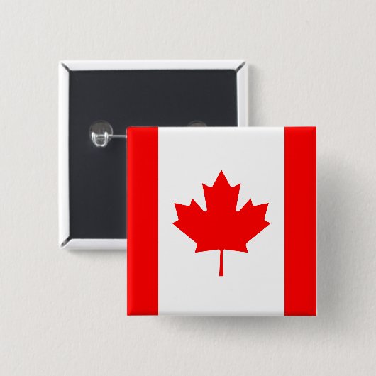 Kanadische Flagge Button (Vorne & Hinten)
