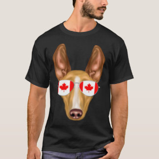 Kanadische Flagge Cirnechi dellu2019Etna Dog Canad T-Shirt