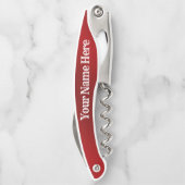 Kanadische Flagge Corkschraube Custom Bottle Opene Kellnermesser (Rückseite)