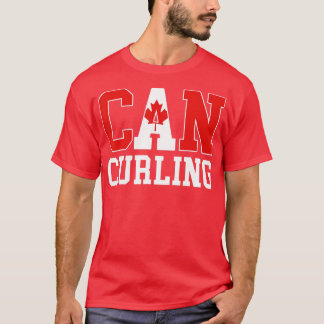 Kanadische Flagge Curler - kanadisches CAN-Curling T-Shirt