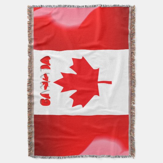 kanadische Flagge Decke (Vorderseite Vertikal)