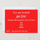 Kanadische Flagge Einladung (Rückseite)