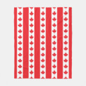 Kanadische Flagge Fleecedecke (Vorderseite)