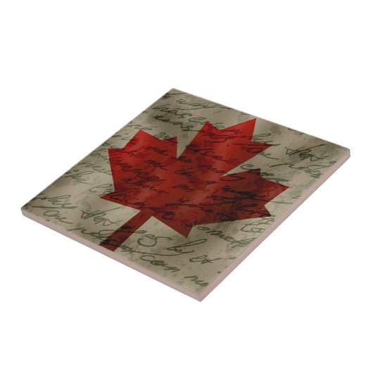 Kanadische Flagge Fliese (Seite)