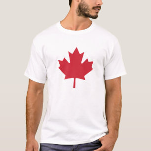 Kanadische Flagge Frauen Männer Kinder Red Maple L T-Shirt