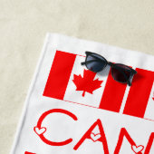 kanadische Flagge für das Muster des Ahornblätters Strandtuch (Beispiel)