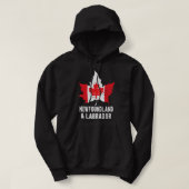 Kanadische Flagge für Neufundland Labrador Hoodie (Design vorne)